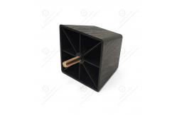 China Wood Grain Plastic Sofa Legs Black Sofa Foot Pads Thickened Plastic Feet supplier
