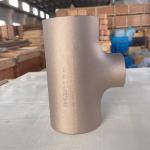 Metal Target RED Tee UNS C71500 SMLS DN 200X100 3X2.5mm Copper Nickle Butt Welding Pipe Fittings for sale