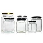 Durable Clear Glass Food Jar 100ml 240ml High Sealed Storage Container For Fruit for sale