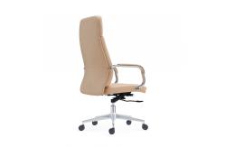 China High Back Leather Desk Swivel Chair 1 Position Tilting Mechanism supplier