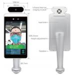 Wall Mounted Face Recognition Thermal Camera IP65 Waterproof 128mm Width for sale
