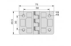 China Durable Black Cabinet Hinges Custom Chrome For Door And Windows supplier