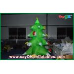 Green Nylon Inflatable Christmas Tree LED Lighting 2.5mm Nylon For Christmas for sale