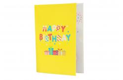 China 3D Greeting Card with Blank Message Space Unique Design for Birthday supplier