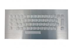China Ultra Thin Industrial Computer Keyboard 56 Keys IP68 Desktop Stainless Steel Washable supplier
