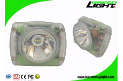 China USB Charging Miners Helmet Light IP68 13000lux PC Material With OLED Screen supplier