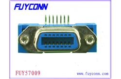 China Centronic 32pairs PCB Right Angle Female Connector With board lock supplier