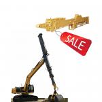 China Excavator Section Telescopic Arm With Clamshell Bucket For Digging Deeper manufacturer