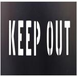 Keep Out PVC Plastic Letter Stencils Rectangle Attention Traffic Paint Stencils for sale