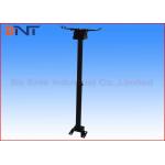 Black Retractable LCD Projector Ceiling Mount Kit for School Auditorium