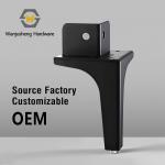 Black Metal Sofa Legs Heightening Coffee Table Support Feet Table Legs Right-angle Legs for Beds and Cabinets for sale