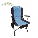 Outdoor Portable Foldable Beach Chair Oxford Cloth Camping Fishing Zip Pocket for sale