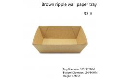 China Flexo Printing Leakage Proof Paper Disposable Serving Tray supplier