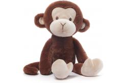 China Sitting Long Tail Brown Monkey Plush Toy With Big Ears supplier