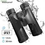 10x Magnification Bak4 Prism Binoculars Handwheel Focusing Black Color for sale