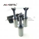 20mm Custom End Mill 4 Flute Carbide Dovetail End Mill 0.6μm / 0.8μm With Corner Radius for sale