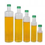 Thick Wall Glass Olive Oil Bottle Container With Spout / Screw Stopper for sale