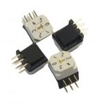IP67 3x3 Right Angle Type Square 6 Pines Digital Code Rotary Switch Dip Changeover for sale