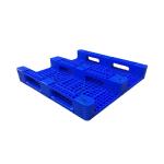 Blue Anti Slip HDPE Plastic Pallets 1100 X 1100 X 155 For Food Factory / Port for sale