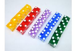 China Clear Transparent Square Corner Dice Crystal Regular Pixel Points Plastic supplier