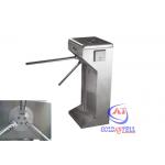 Waist Height Stainless Steel Automatic Tripod Turnstile Gate Counter Function With Reading Card Control for sale