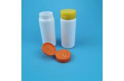 China White 80g 100g 150g Plastic Loose Powder Jar With Flip Cap supplier