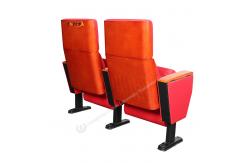 China Fabric Seat And Backrest Standard Auditorium Fold Chair Standard Black supplier