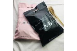 China Matte Black Poly Mailing Packaging Bags For Garment Package supplier