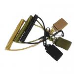 Duty Belt Loop Coiled Tool Lanyard Tactical Coiled Pistol Retention Lanyard for sale