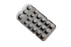China Debossed Pantone Color Elastomer Silicone Rubber Keyboard supplier