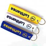 Custom Lufthansa Embroidered Keychain | 10-Char Personalization & OEKO-TEX Certified Polyester | Global Shipping (DHL/EMS)​ for sale