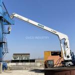 1.5T4M Small Ship Deck Cranes Lifting Hydraulic Boom Yacht for sale