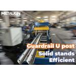 W Beam Roll Forming Line Machine With Hydraulic Flying Cut And Reinforced Dual Leveling System for sale
