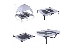 China ODM Outdoor Mesh Cooling Raised Dog Bed With Canopy supplier