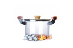 China Double Ears 3L Clear High Borosilicate Glass Soup Pot supplier