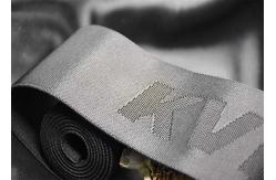 China Custom Branded Logo 52mm Jacquard Elastic Band With Double Sided Material supplier