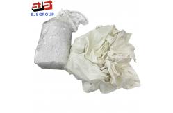 China Industrial Cleaning White T Shirt 100 Cotton Rags With No Zipper supplier