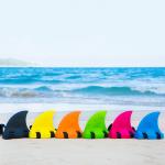 EVA Shark Swim Monofin Aid Pool Animal Swim Ring Float Toy For Girls / Boys for sale