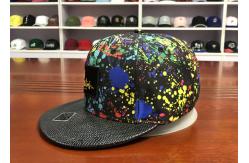 China Polyester Sublimation Flat Brim Snapback Hats Custom Tie Dye Trucker Cap supplier