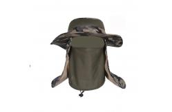 China 100% Cotton Sun Protection Mens Hiking Boonie Hat With Neck Flap Plush Style supplier
