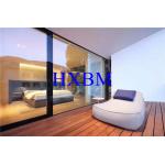 12A Glass 1.4mm Profile Aluminum Sliding Windows Wood Color Embellished for sale