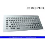 Rugged Panel Mount Stainless Steel  Keyboard with 12 Function Keys , CE / FCC for sale