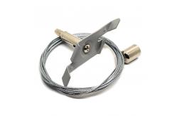 China LED Aluminum Channel Wire Gripper Suspension Wire Light Fittings With Mounting Clips supplier