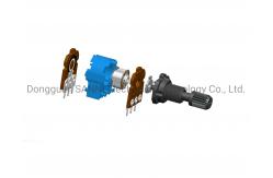 China 12mm Dual Unit Rotary Potentiometer Insulated Shaft Sealed RV123G0 OEM supplier