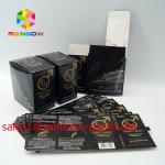 3D Paper Card Pack Hot Stamping Blister Packaging Card With Clear Foil Ecstasy for sale