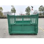 Customized Load Capacity Steel Stillage Cage With Latch Lock For Warehouse for sale