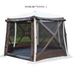 Outdoor foldable hexagonal single - door quick - open picnic tent