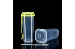 China Square Disposable Plastic Cups With Lids 22oz Bubble Tea Cup Custom Logo supplier