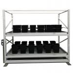 4*8ft Vertical Farming Mobile Hydroponic Growing Racks With Fan for sale