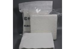 China Knit 2 Ply Cleanroom Polyester Wipes Lint Free Sterile Wipes Ultrasonic Sealed Edge supplier